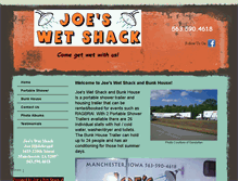 Tablet Screenshot of joeswetshack.com